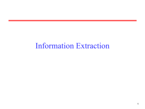 Information Extraction 1