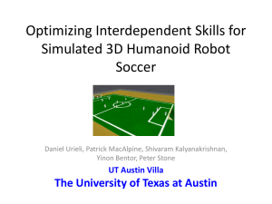 Optimizing Interdependent Skills for Simulated 3D Humanoid Robot Soccer
