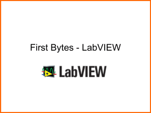 First Bytes - LabVIEW