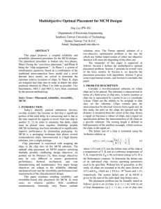 Multiobjective Optimal Placement for MCM Designs P4-16