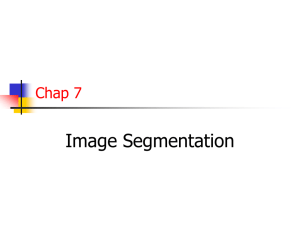 Image Segmentation Chap 7
