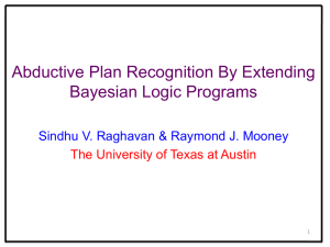 Abductive Plan Recognition By Extending Bayesian Logic Programs