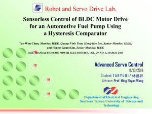 Robot and Servo Drive Lab. Advanced Servo Control