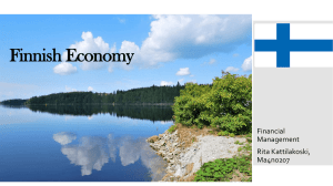 Finnish Economy Financial Management Rita Kattilakoski,