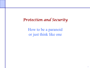 How to be a paranoid or just think like one 1