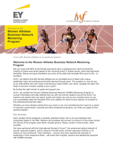 Women Athletes Business Network Mentoring Program