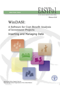 WinDASI:  A Software for Cost-Benefit Analysis of Investment Projects