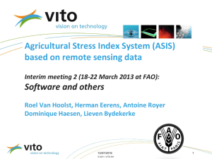 Agricultural Stress Index System (ASIS) based on remote sensing data