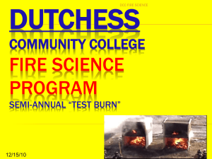 DUTCHESS FIRE SCIENCE PROGRAM COMMUNITY COLLEGE