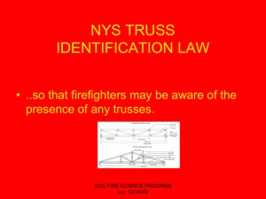 NYS TRUSS IDENTIFICATION LAW presence of any trusses.
