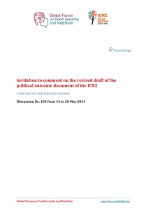 Invitation to comment on the revised draft of the Proceedings