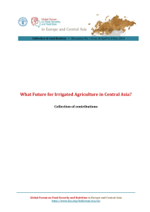 What Future for Irrigated Agriculture in Central Asia? Collection of contributions