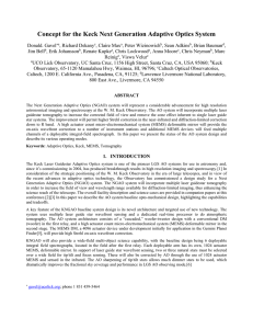 Concept for the Keck Next Generation Adaptive Optics System