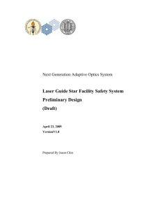 Laser Guide Star Facility Safety System Preliminary Design (Draft)
