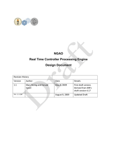 NGAO Real Time Controller Processing Engine Design Document