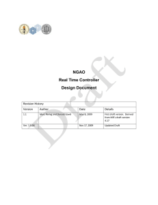NGAO Real Time Controller Design Document