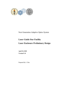 Laser Guide Star Facility Laser Enclosure Preliminary Design