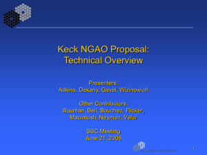 Keck NGAO Proposal: Technical Overview