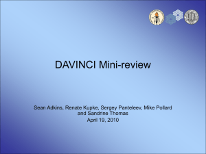 DAVINCI Mini-review Sean Adkins, Renate Kupke, Sergey Panteleev, Mike Pollard