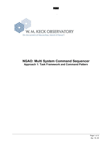 NGAO: Multi System Command Sequencer NGAO