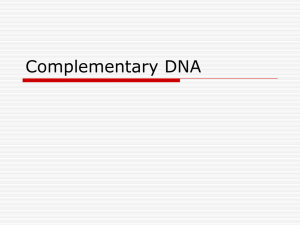 Complementary DNA