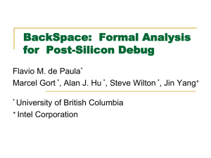 BackSpace:  Formal Analysis for  Post-Silicon Debug