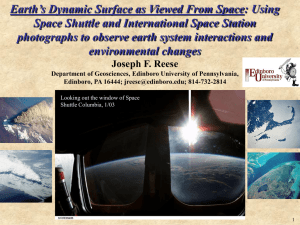 Earth’s Dynamic Surface as Viewed From Space: Using