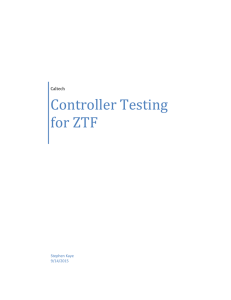 Controller Testing for ZTF  Caltech