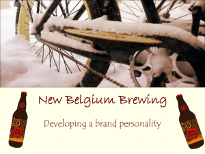 New Belgium Brewing Developing a brand personality