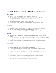 University of San Diego Overview Our Campus  