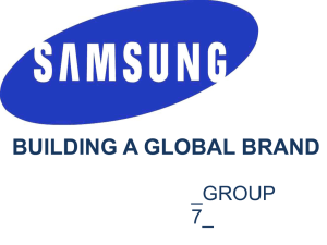 BUILDING A GLOBAL BRAND _GROUP 7_