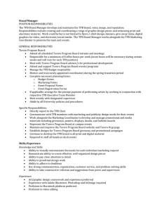 Brand Manager POSITION RESPONSIBILITIES