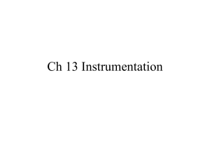 Ch 13 Instrumentation
