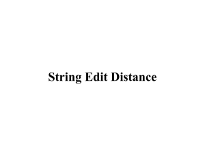 String Edit Distance