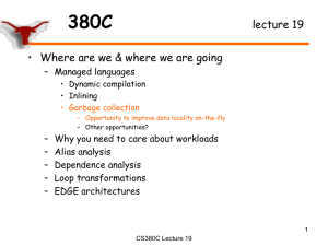 380C lecture 19 • Where are we &amp; where we are going