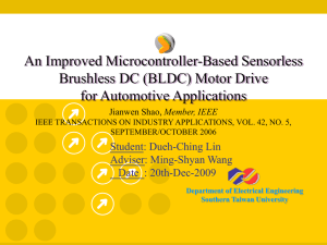 An Improved Microcontroller-Based Sensorless Brushless DC (BLDC) Motor Drive for Automotive Applications