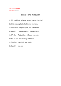 Free Time Activity