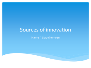 Sources of innovation Name：Liao-chen-yen