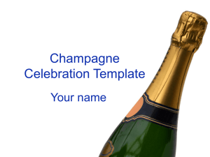 Champagne Celebration Template Your name