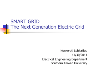 SMART GRID The Next Generation Electric Grid Kunkerati Lublertlop 11/30/2011