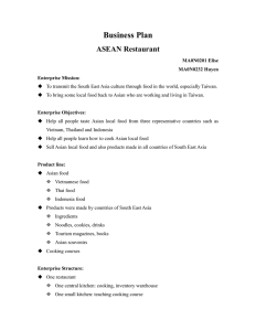 Business Plan ASEAN Restaurant