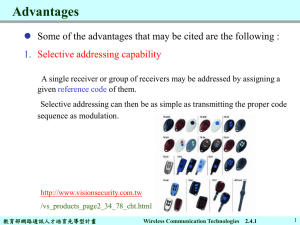 Advantages  1. Some of the advantages that may be cited are the...