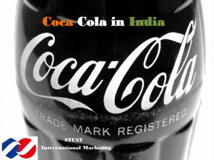 Coca Cola in India STUST