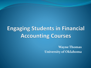 "Helping Students See Relevance in Financial Accounting Courses"