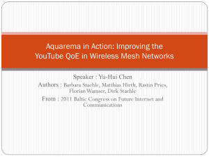 Aquarema in Action: Improving the YouTube QoE in Wireless Mesh Networks