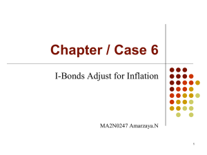 Chapter / Case 6 I-Bonds Adjust for Inflation MA2N0247 Amarzaya.N 1