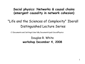 &#34;Life and the Sciences of Complexity&#34; Iberall Distinguished Lecture Series