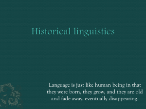 Language is just like human being in that