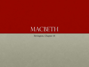 MACBETH Bevington, Chapter 18