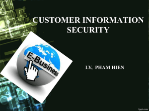 CUSTOMER INFORMATION SECURITY LY,  PHAM HIEN